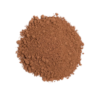 Brown powder on a white background