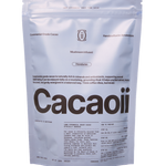 White Cacaoii mushroom infused ceremonial cacao pouch with Honduras origin label.