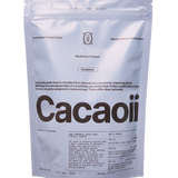 White Cacaoii mushroom infused ceremonial cacao pouch with Honduras origin label.